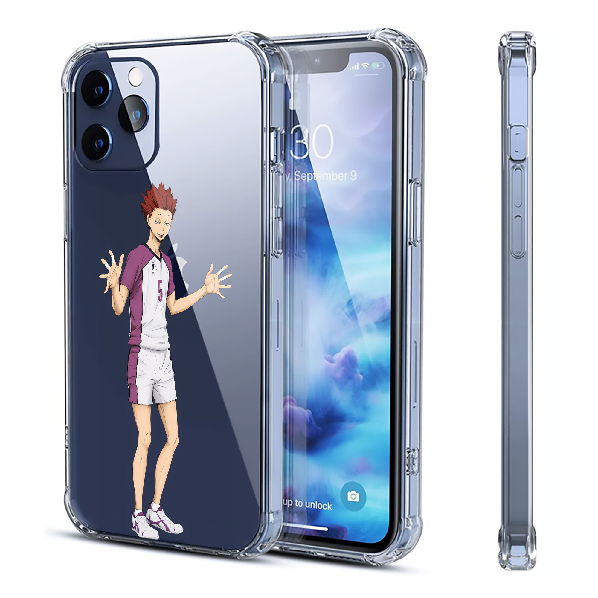 （画像用） ハイキュー!! Haikyu!! 【iPhone 12シリーズ対応】透明スマホケース（クリアソフトケース）